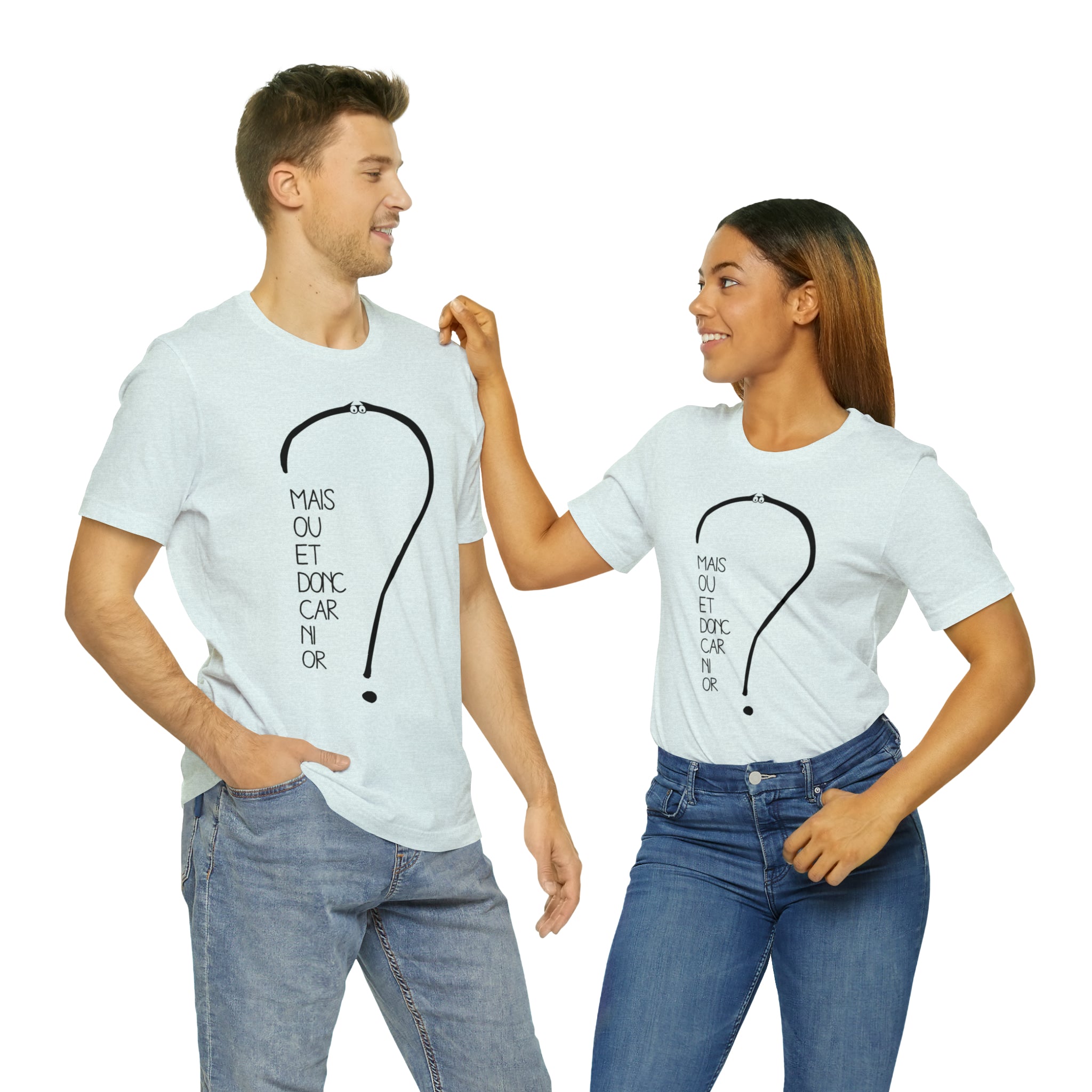 Unisex Adult T-shirt - But where and so because neither gold