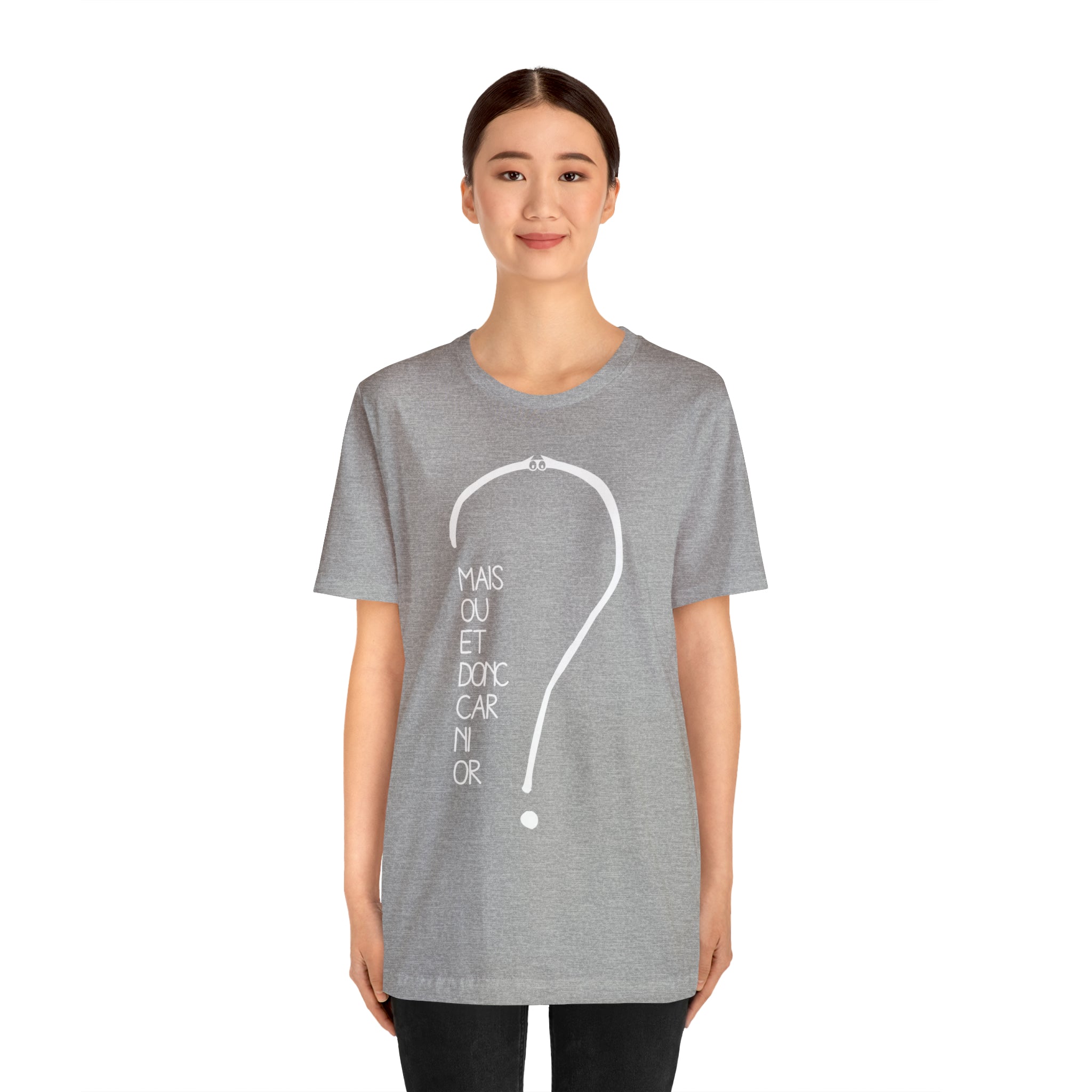 Unisex Adult T-shirt - But where and so because neither gold