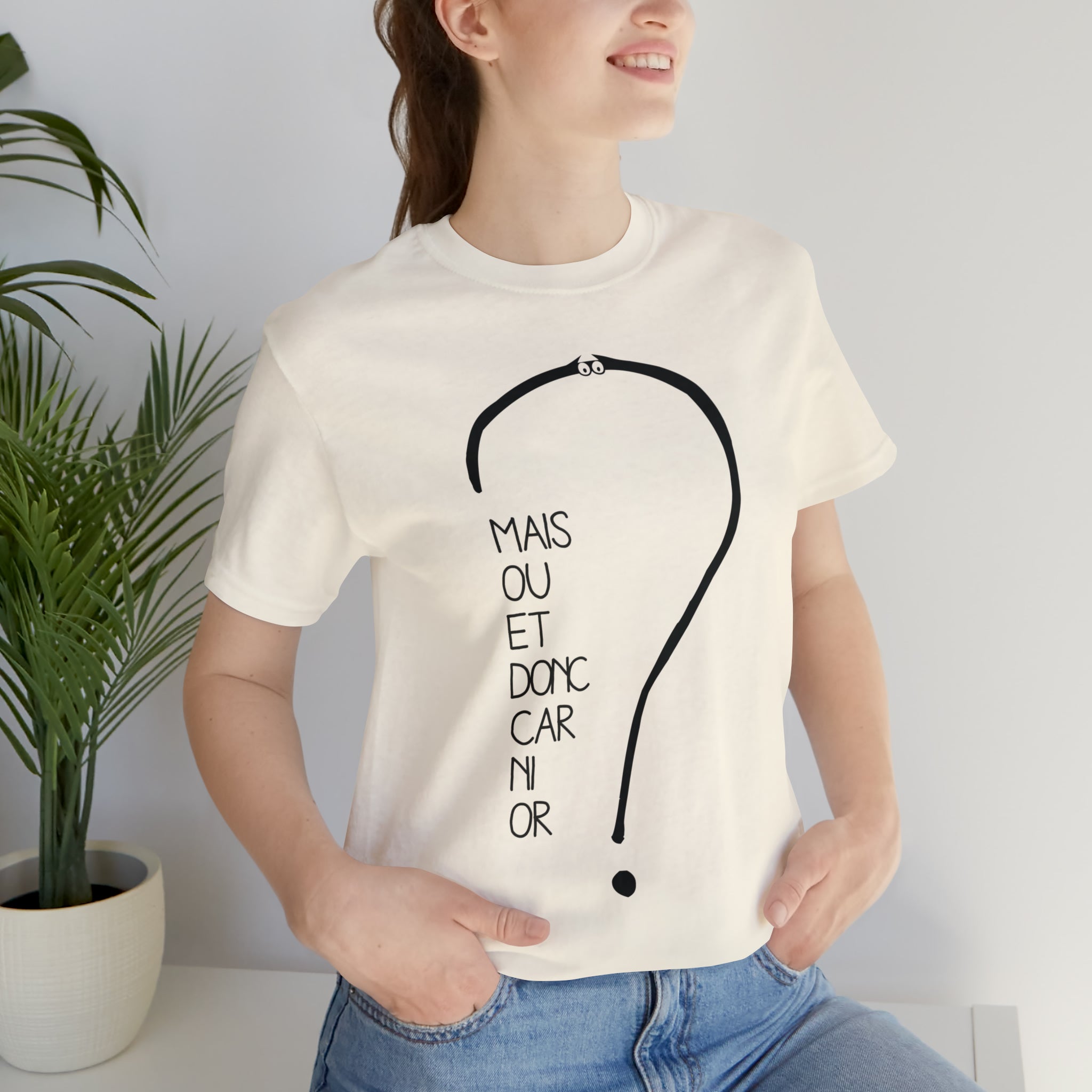Unisex Adult T-shirt - But where and so because neither gold
