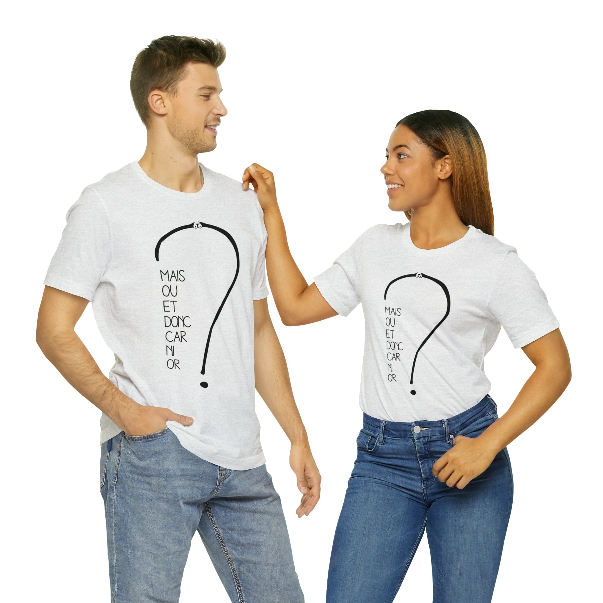 Unisex Adult T-shirt - But where and so because neither gold