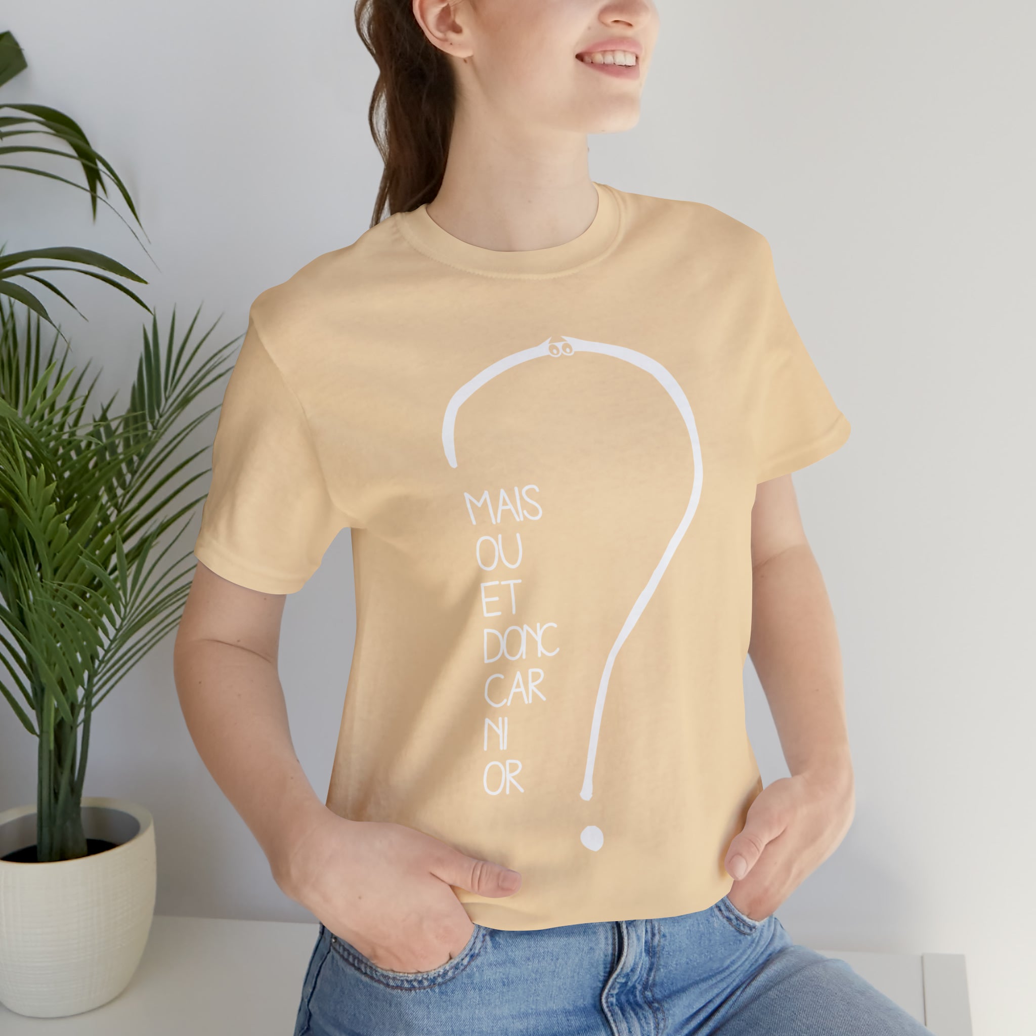 Unisex Adult T-shirt - But where and so because neither gold