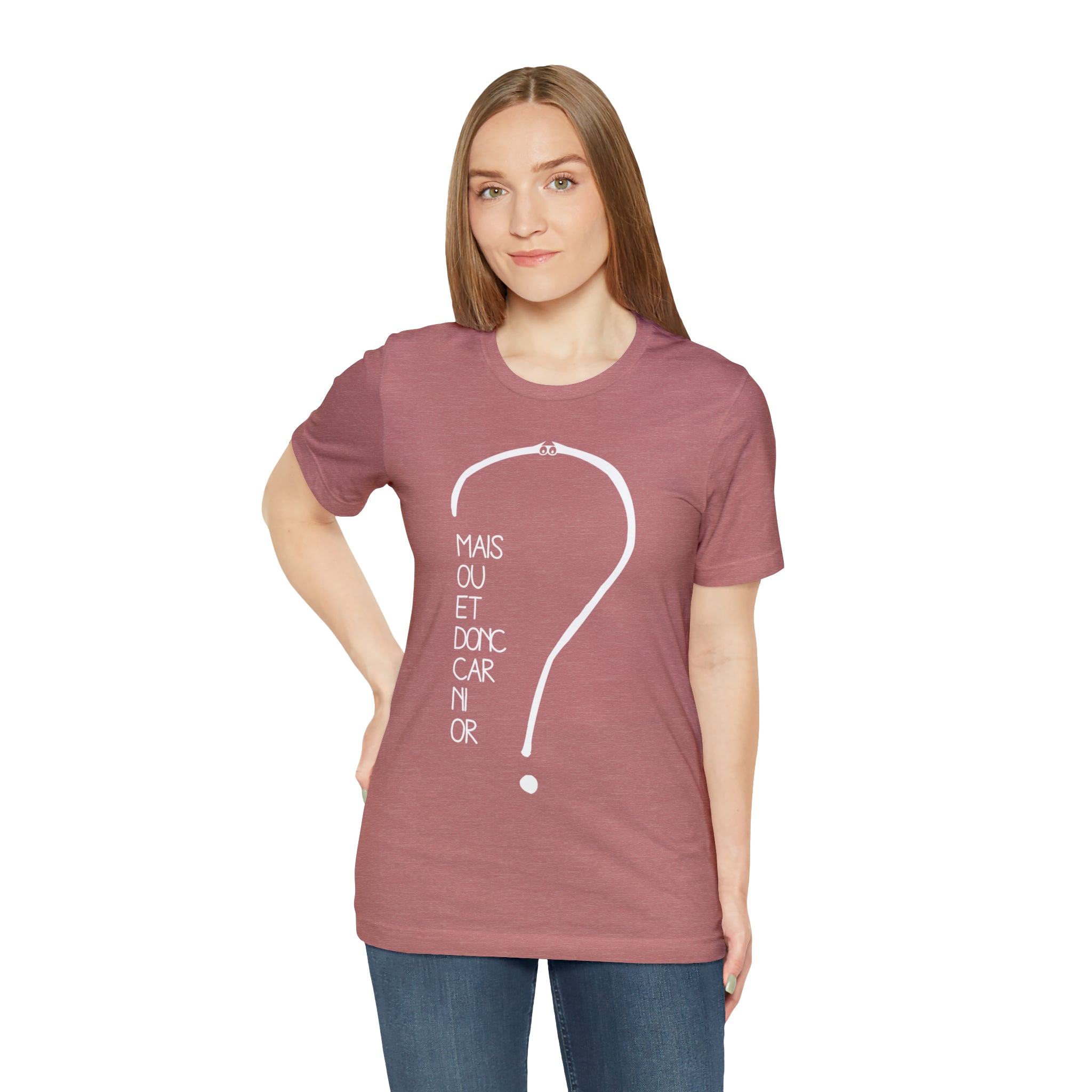 Unisex Adult T-shirt - But where and so because neither gold