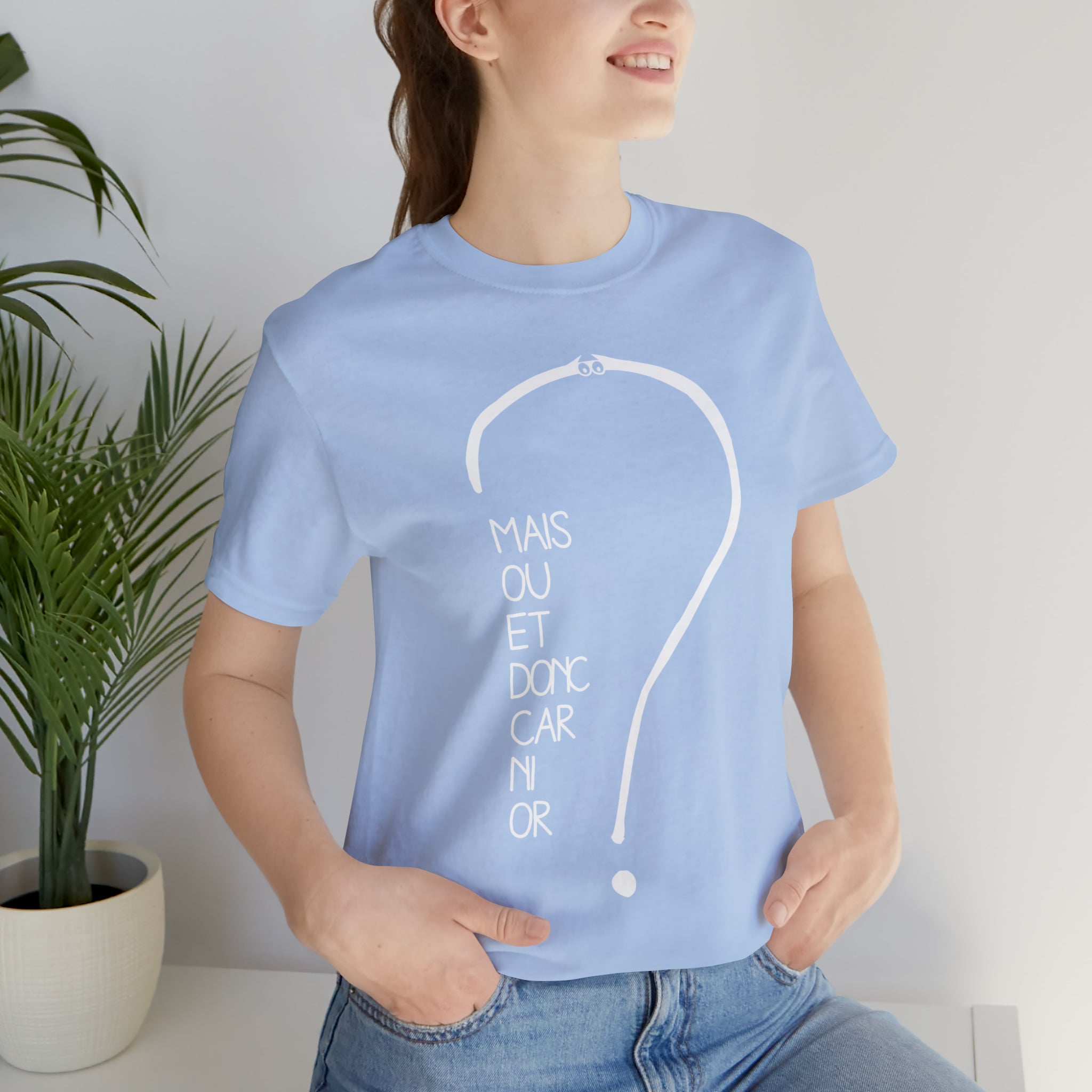 Unisex Adult T-shirt - But where and so because neither gold