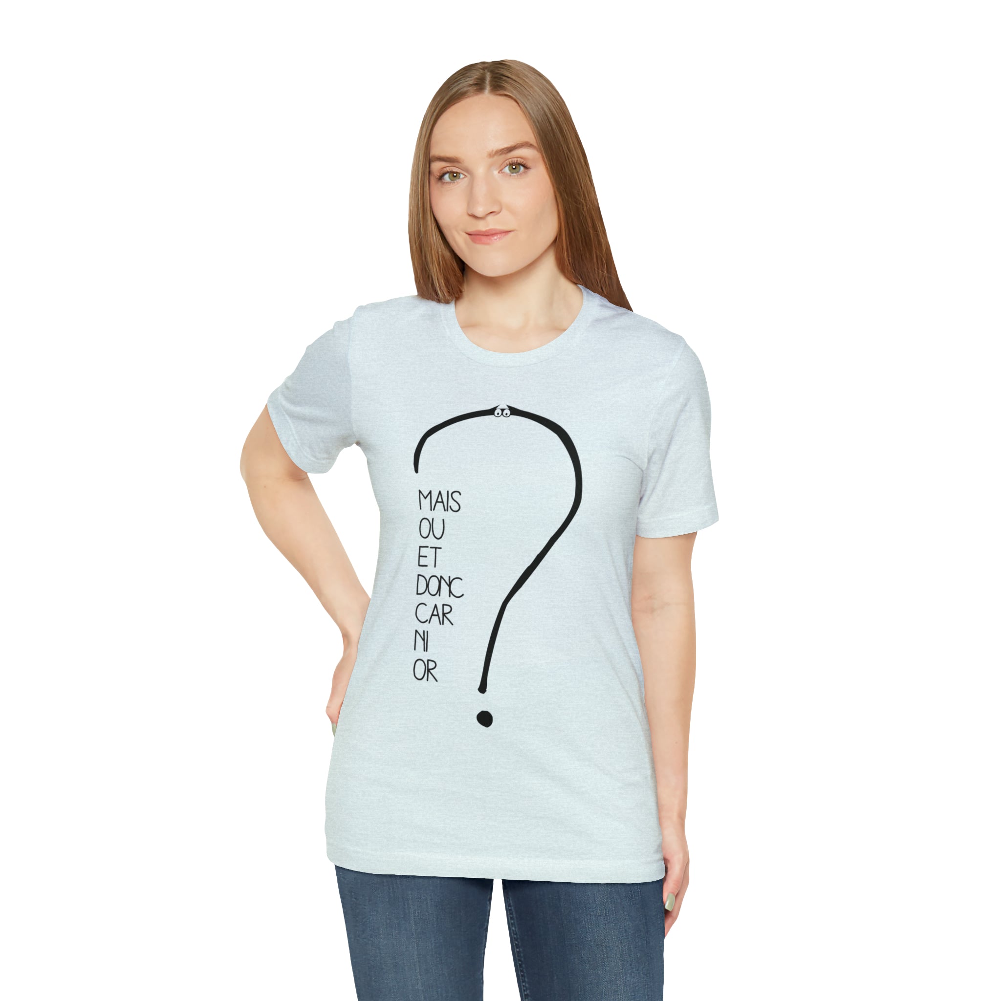 Unisex Adult T-shirt - But where and so because neither gold