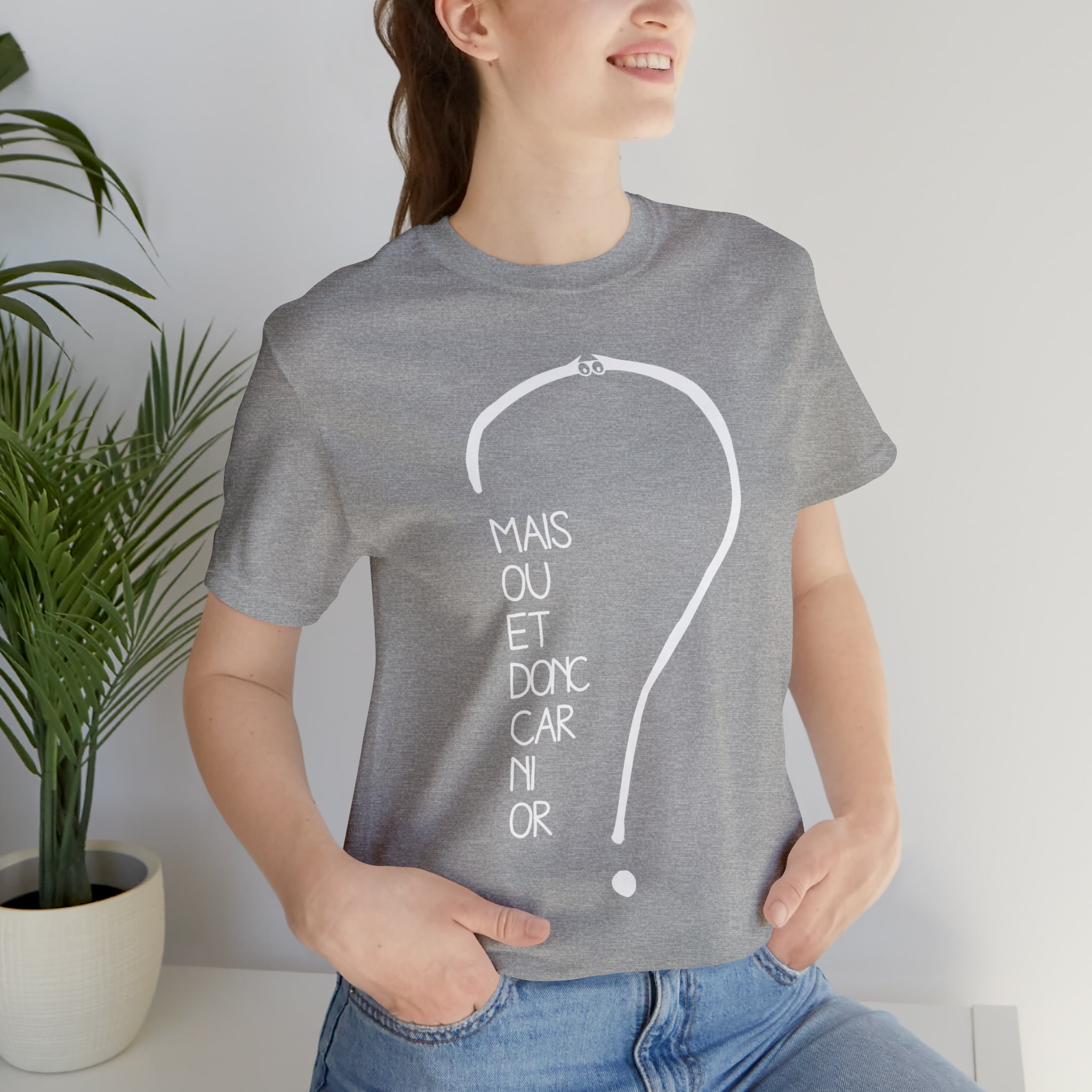 Unisex Adult T-shirt - But where and so because neither gold