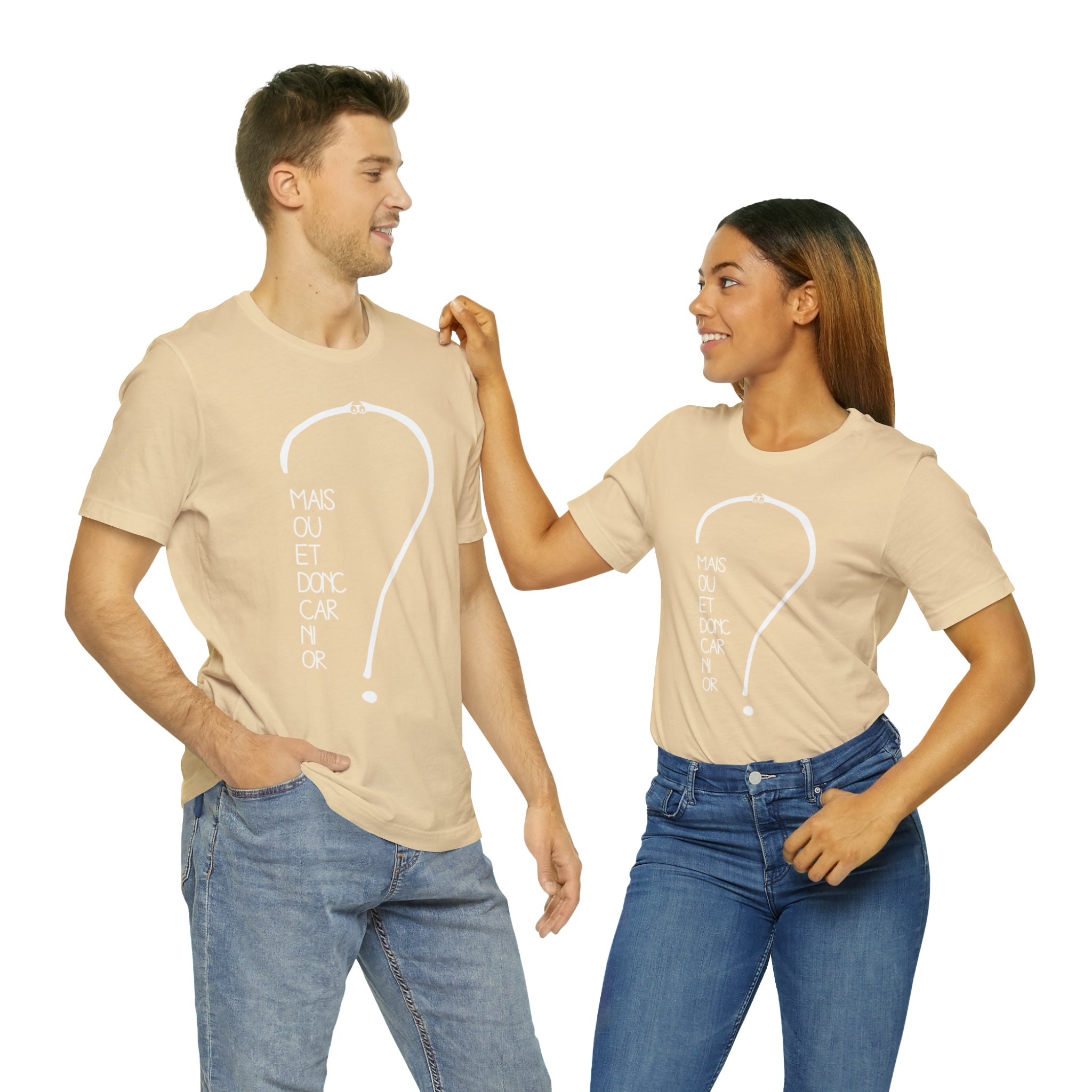 Unisex Adult T-shirt - But where and so because neither gold