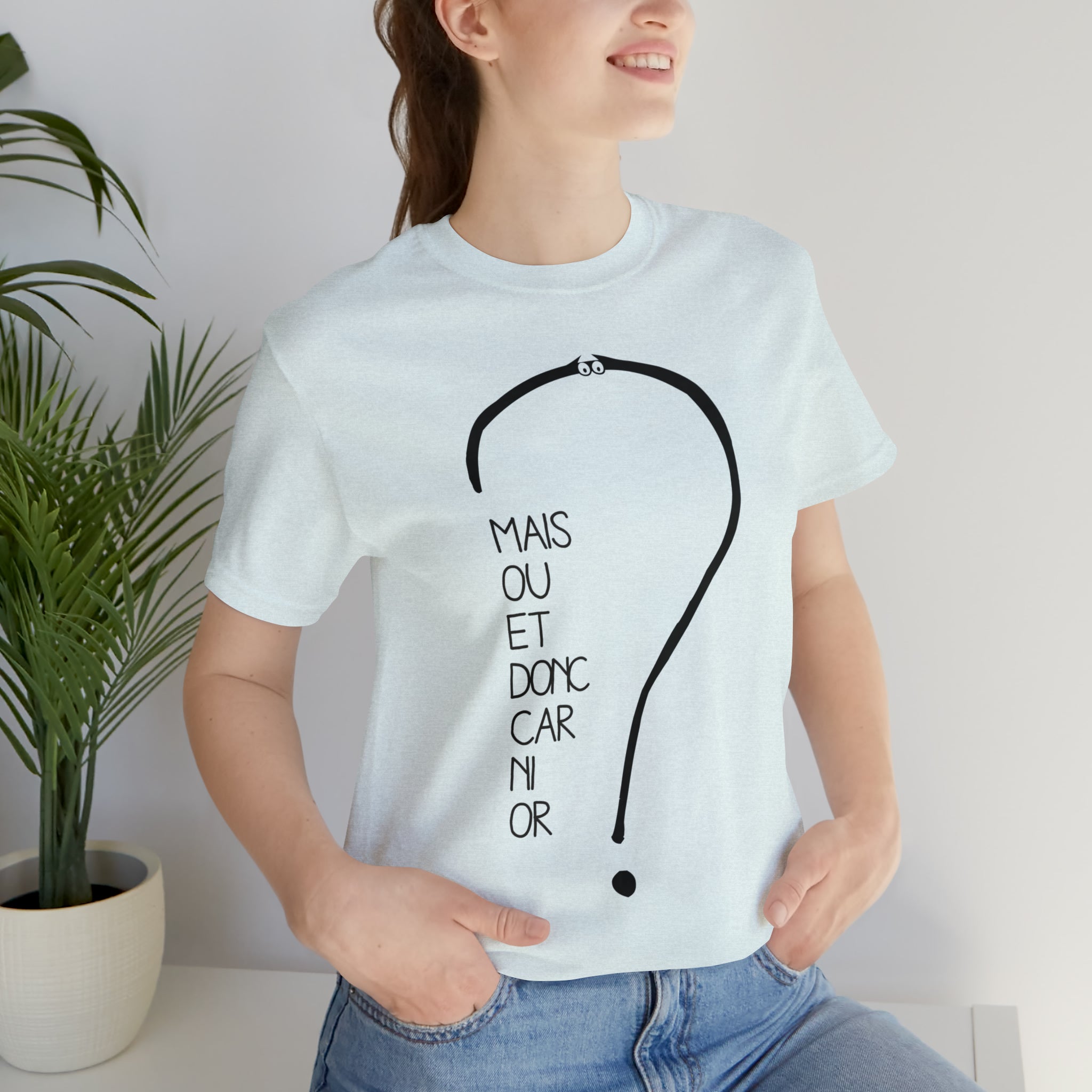 Unisex Adult T-shirt - But where and so because neither gold