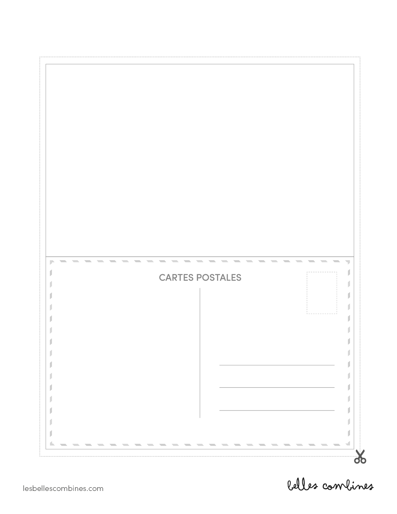 Postcards to personalize