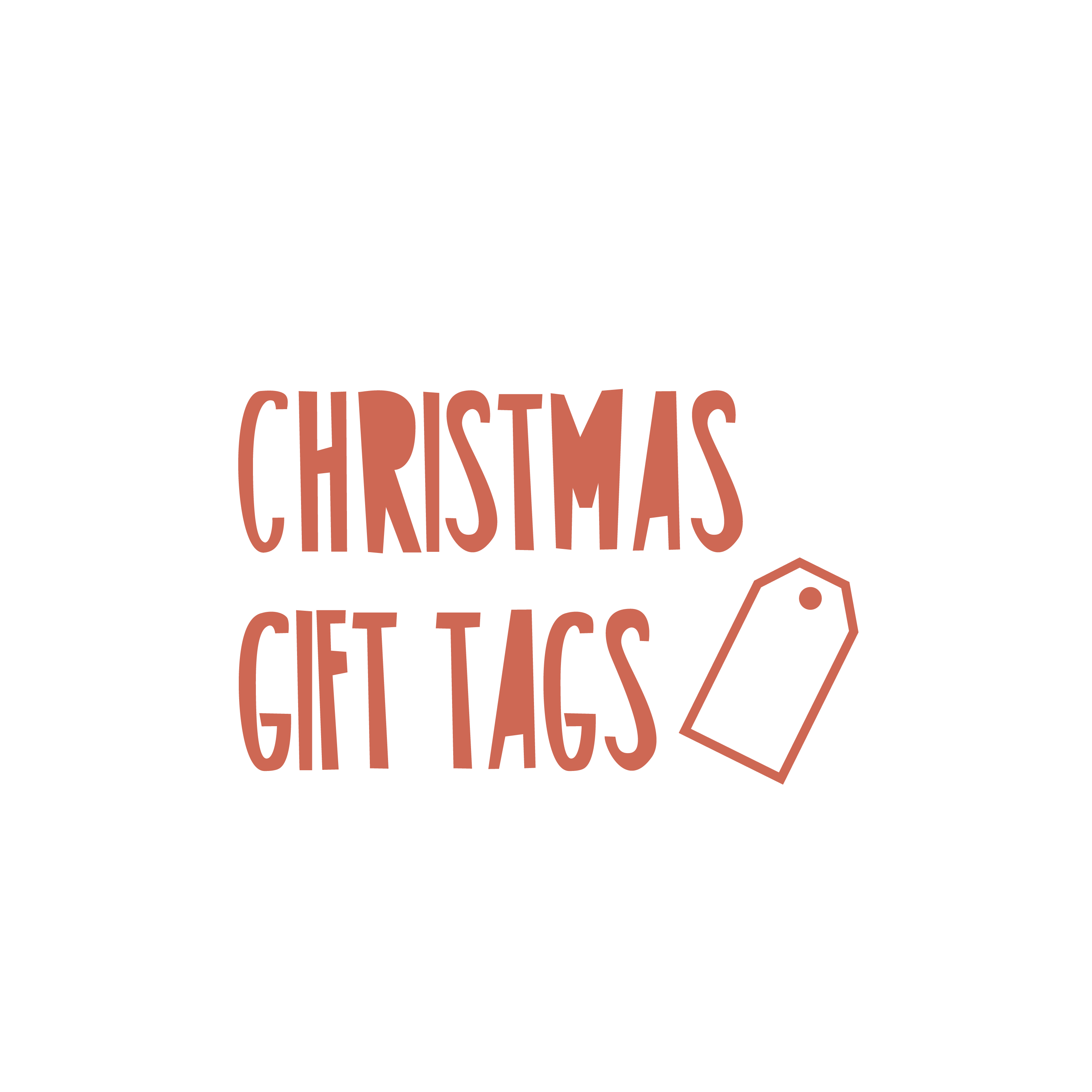 English version of the christmas gift tags made by Les Belles Combines