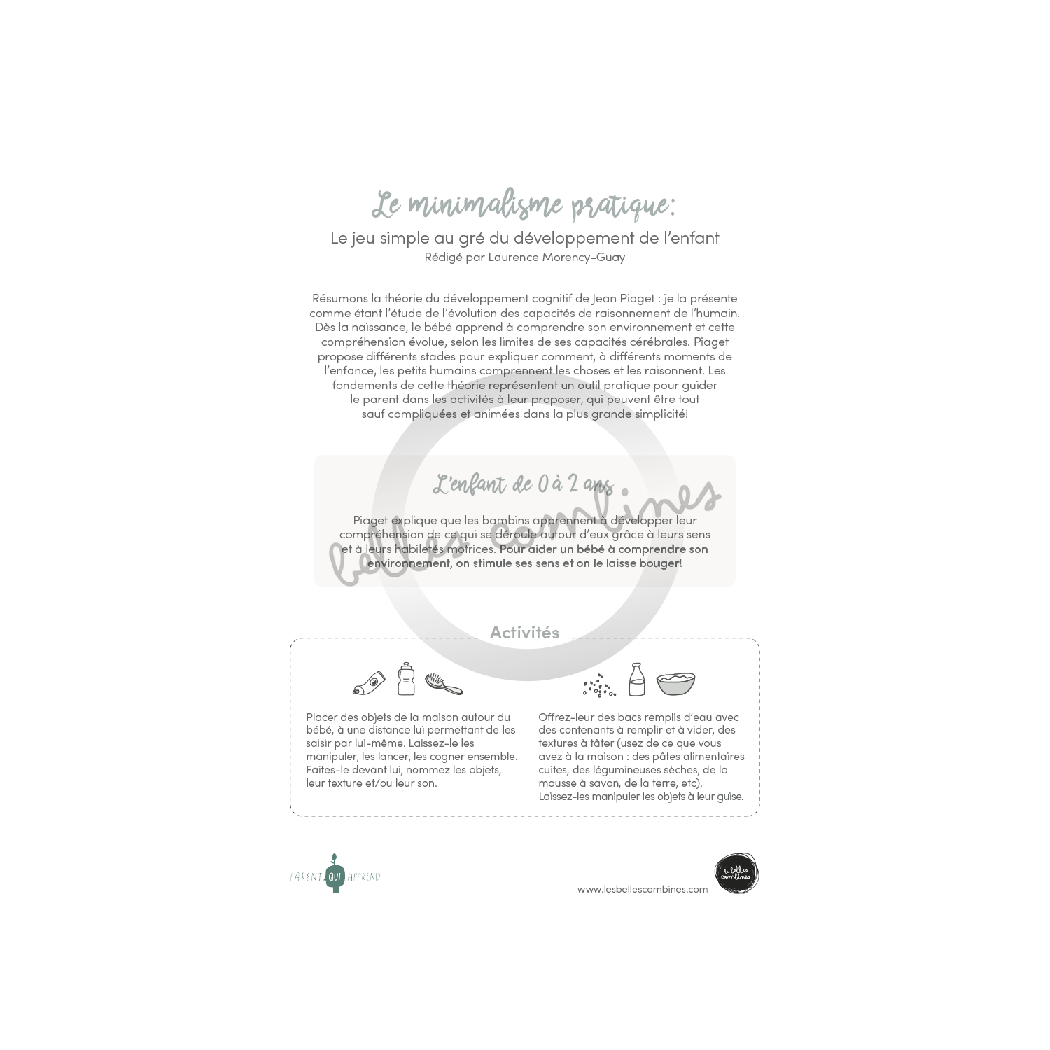 Le minimalisme pratique