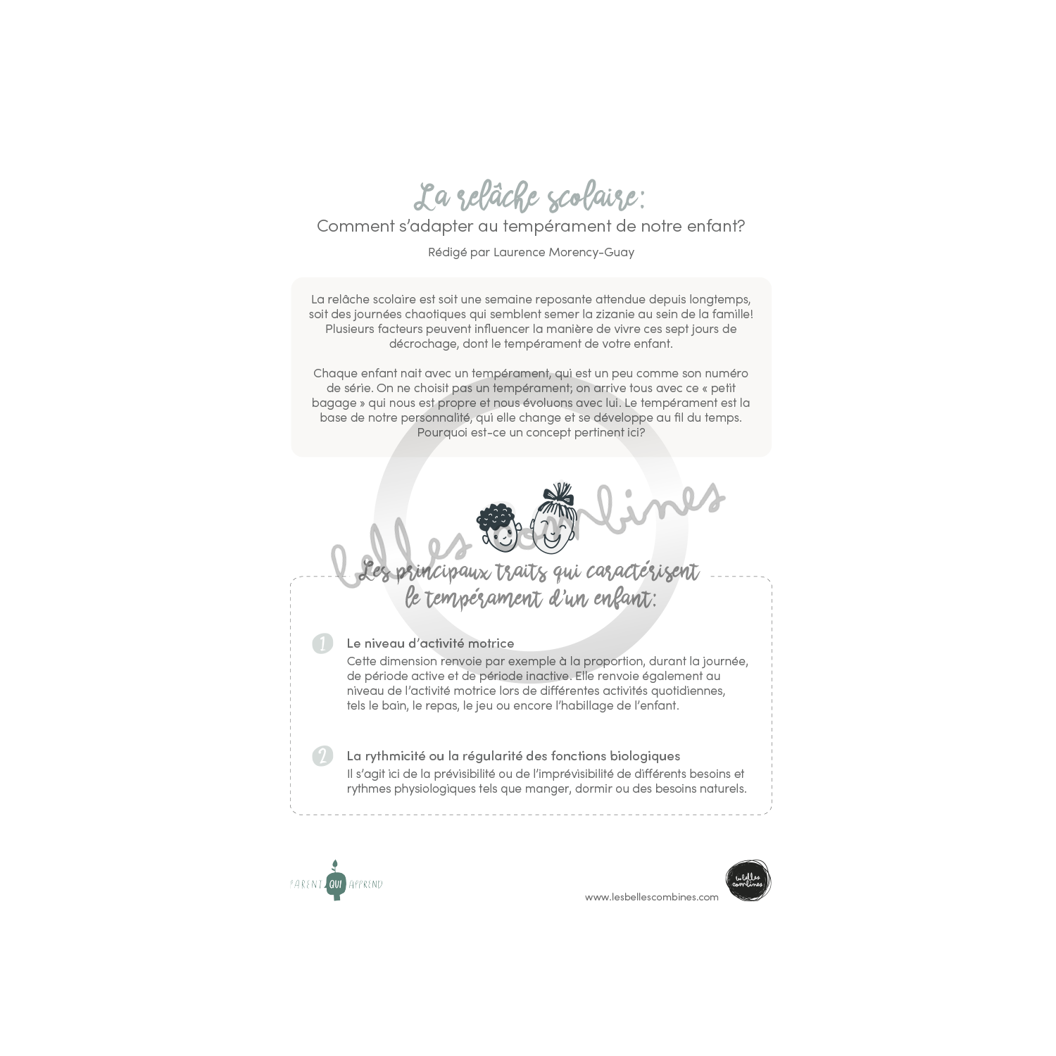 La relâche scolaire