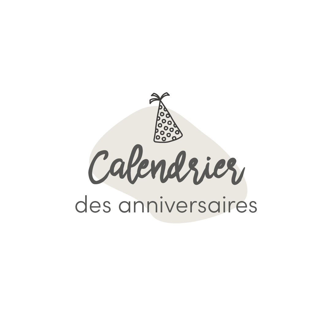 Calendrier des anniversaires