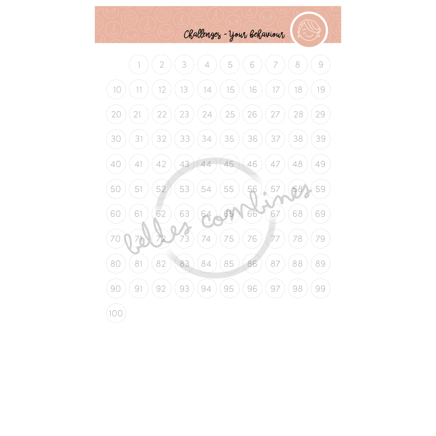 English version of the document to print Our family challenges for the improvement of behaviours made by Les Belles Combines