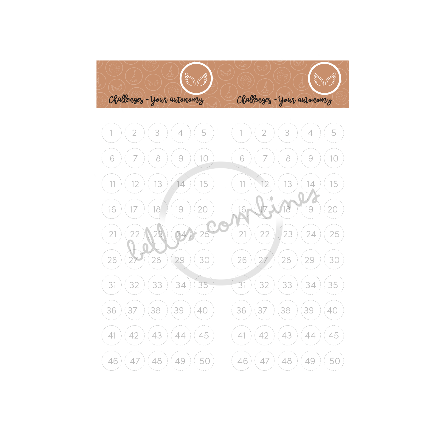 English version of the document to print Our family challenges for autonomy made by Les Belles Combines