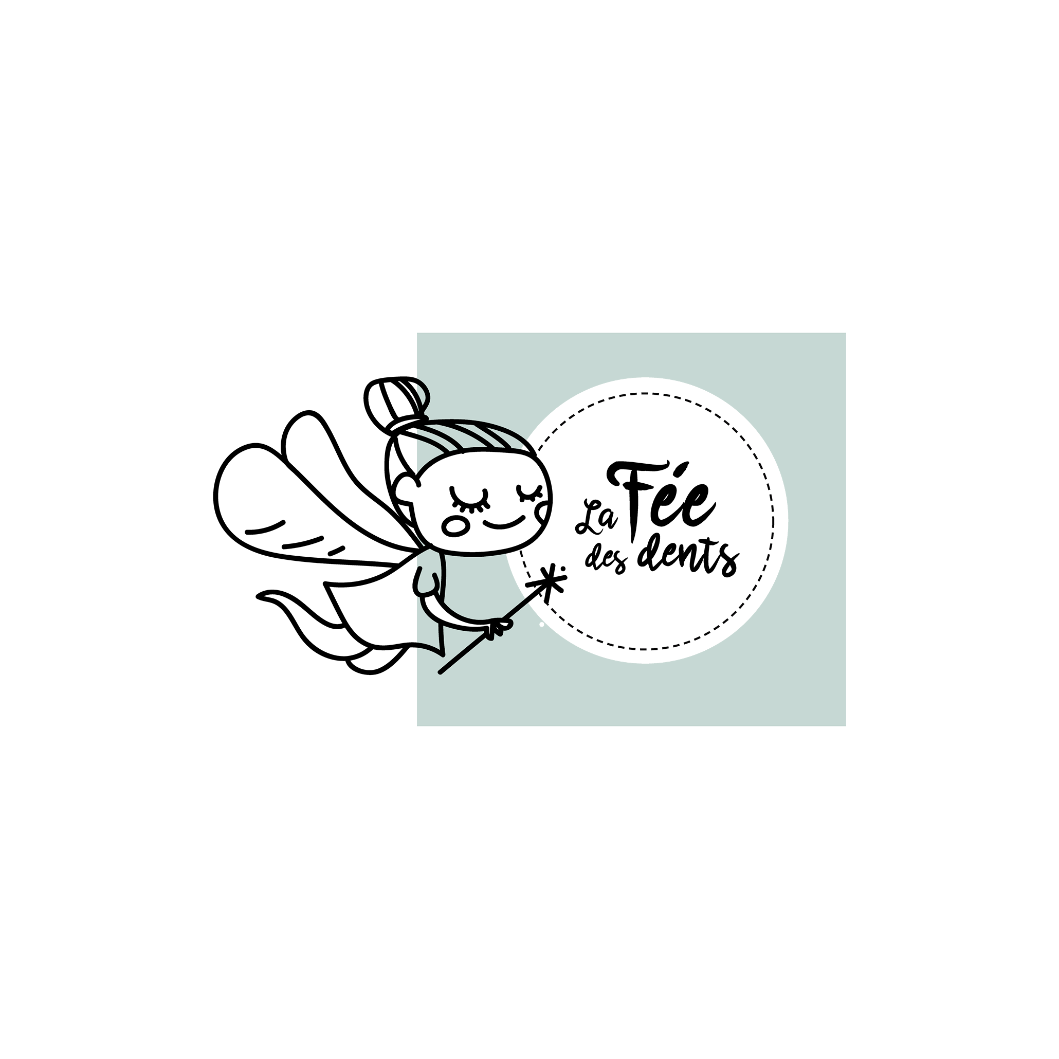 Version française du logo du reçu de la fée des dents à imprimer Les Belles Combines