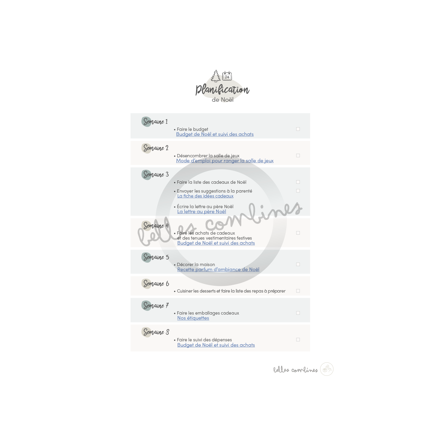 Guide de planification pour Noël