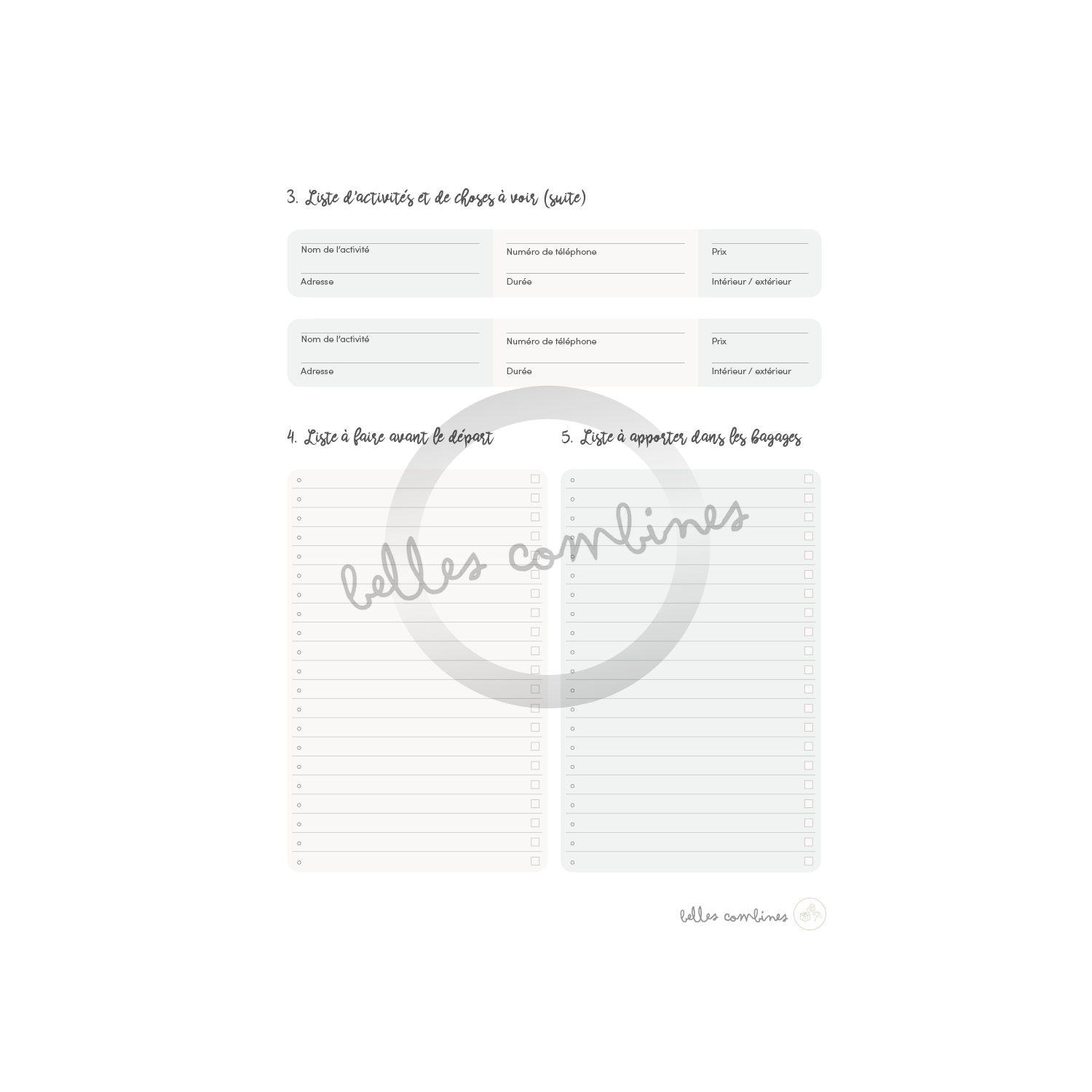 Guide de planification des vacances