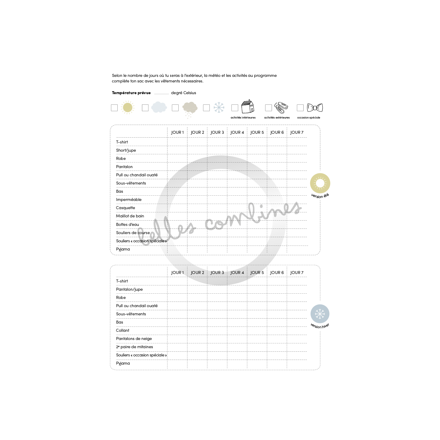 Je fais mes bagages seul