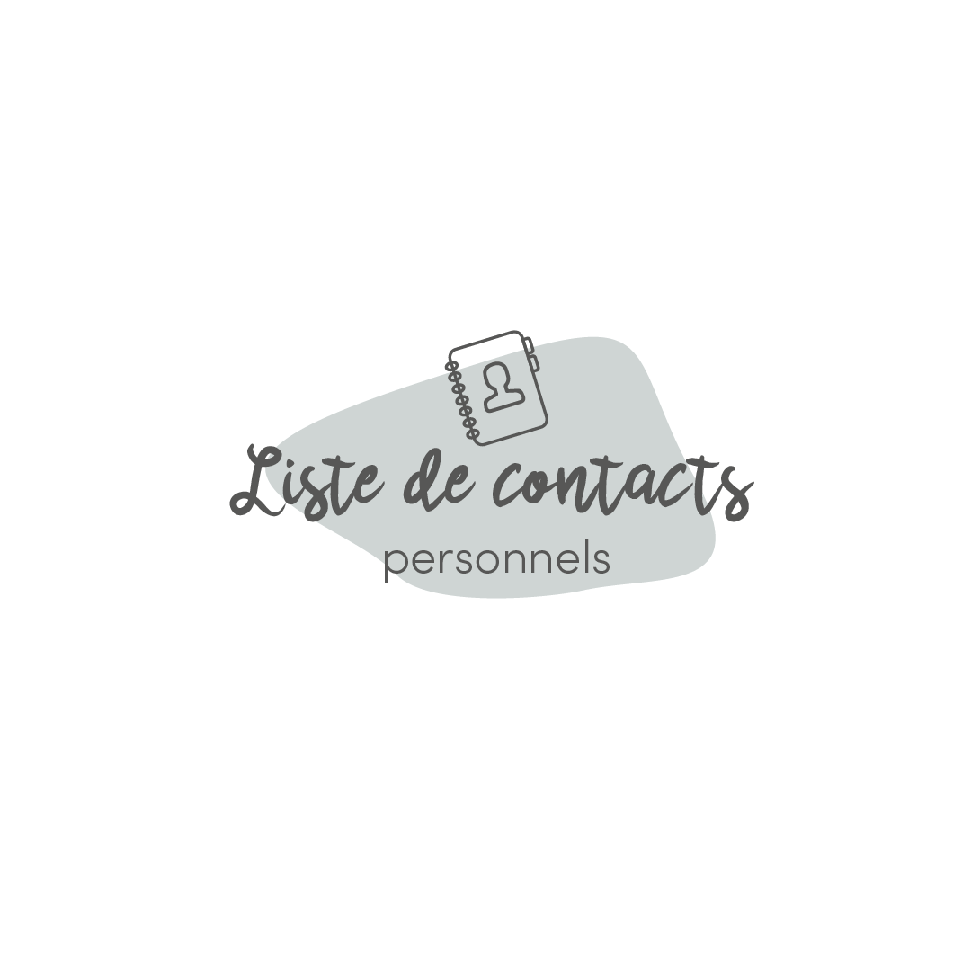 Liste de contacts personnels