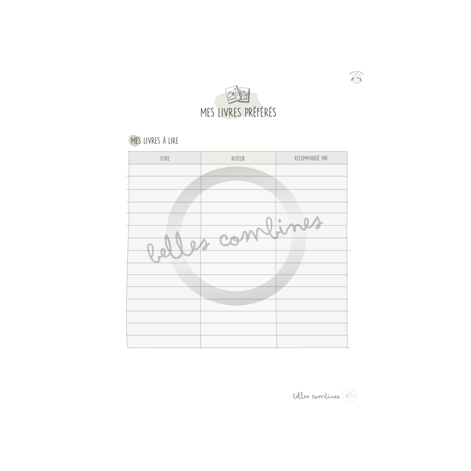 Reading Tracking - Kids