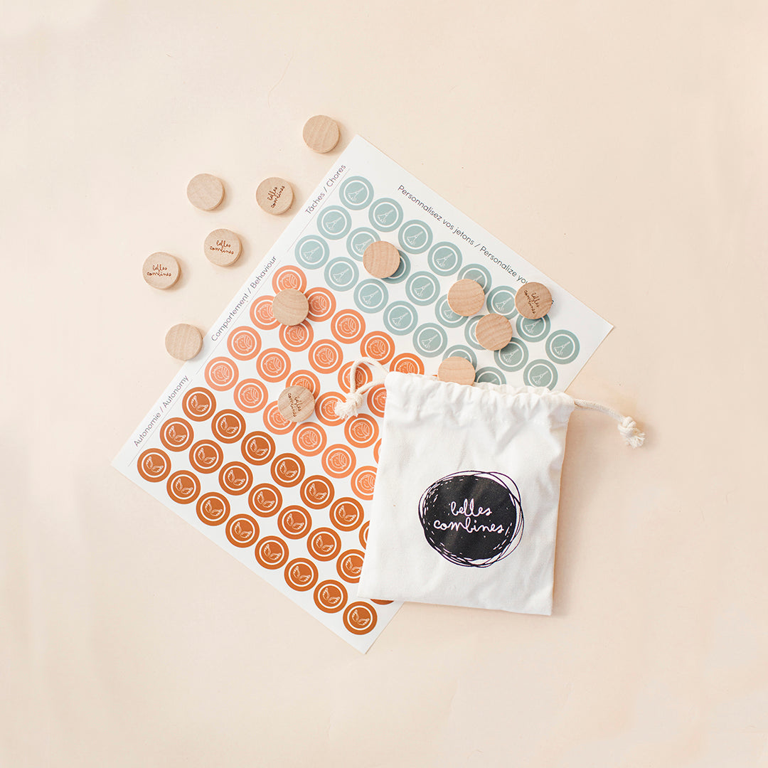 Autocollants de jetons par Les Belles Combines