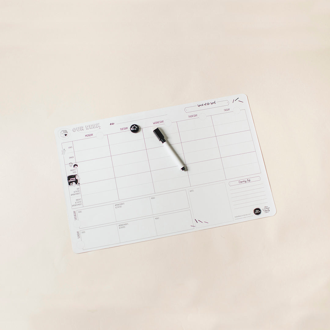 English version of the Belles Combines Weekly Planner