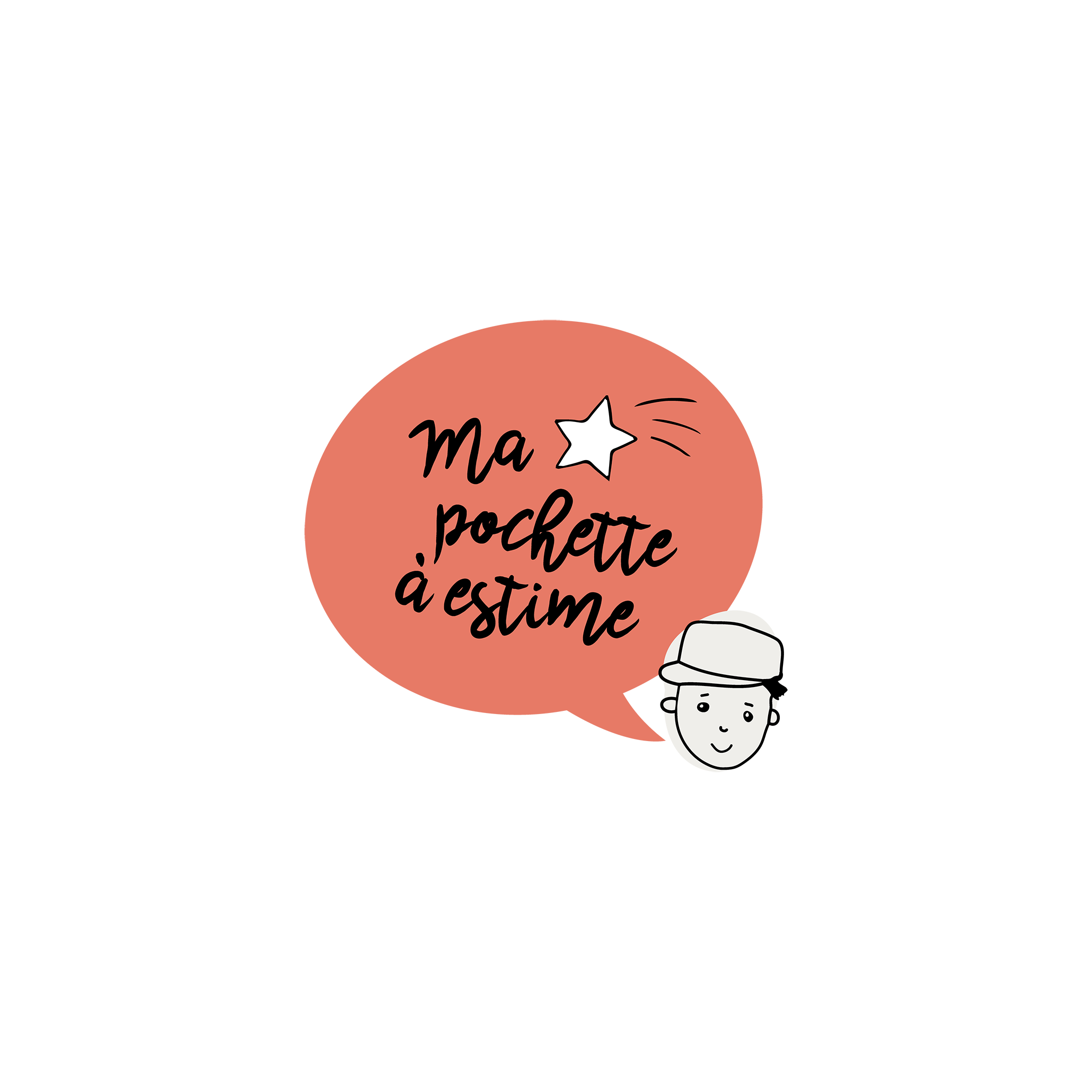 Version française du logo de la petite combine à imprimer Ma pochette à estime par Les Belles Combines