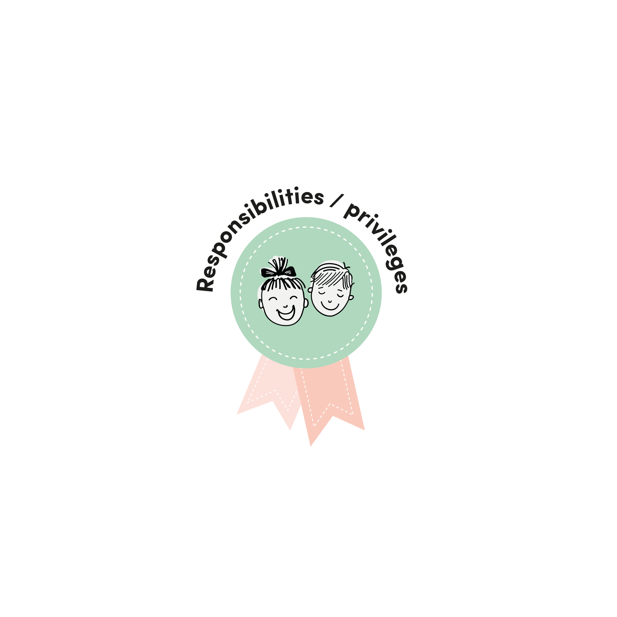 English version of the logo of the document to print Responsabilities and privileges made by Les Belles Combines