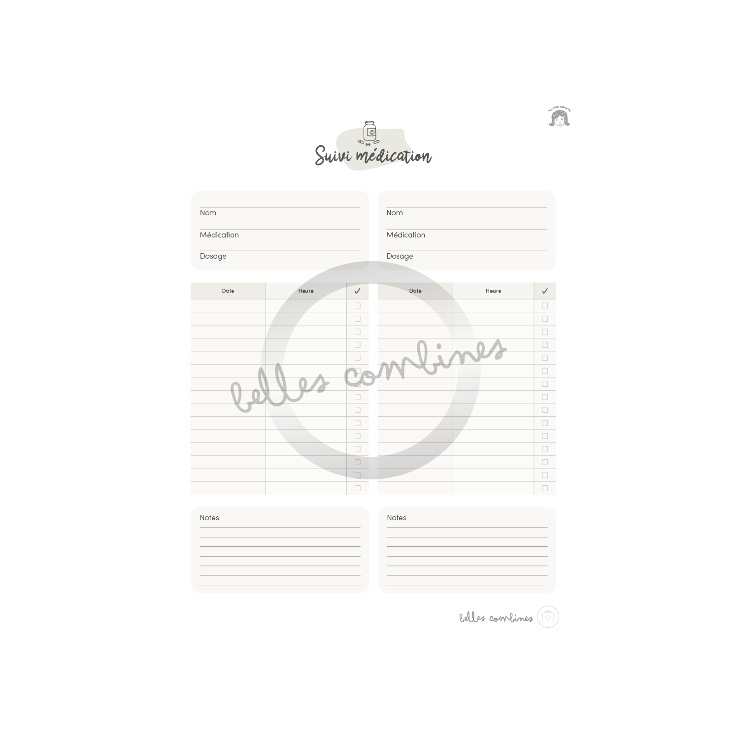 Suivi médication - Parents