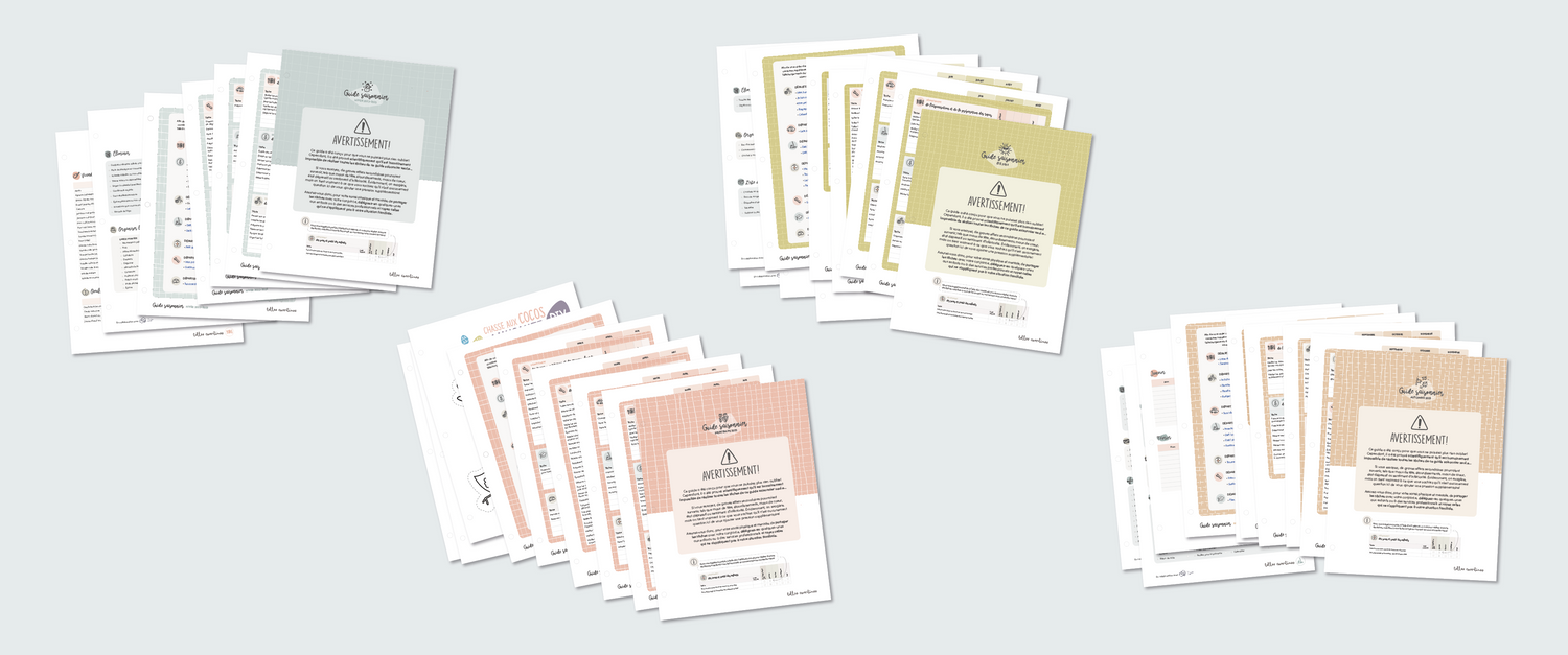 Les guides saisonniers: l'outil idéal pour ne rien oublier!