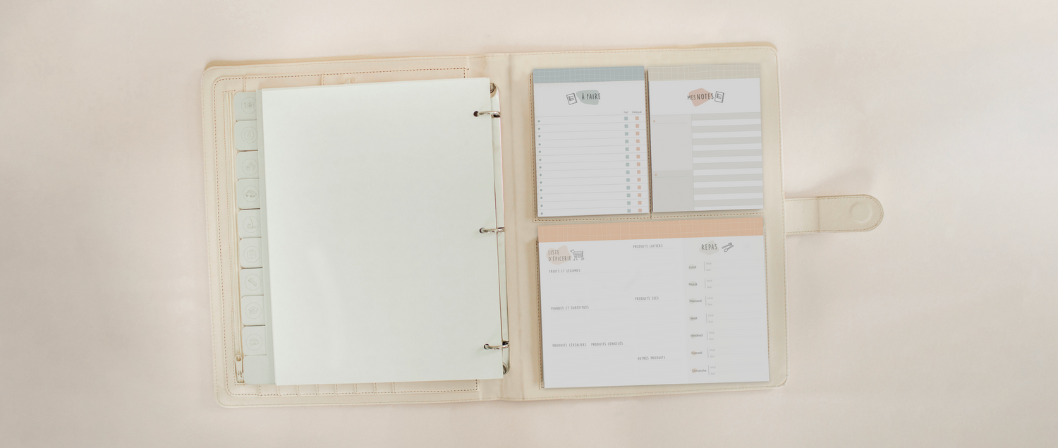 Crée ton propre cartable d'organisation familiale!