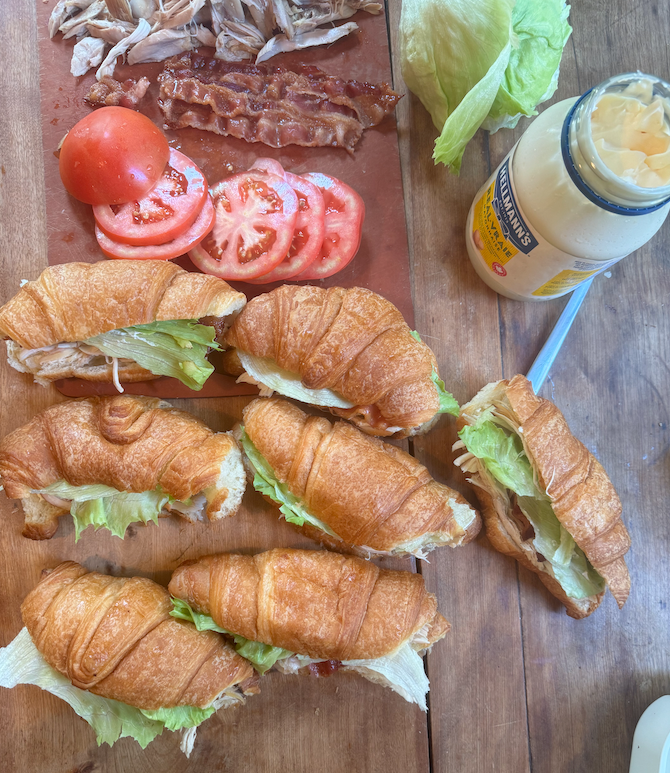 Club croissant pour la boite à lunch