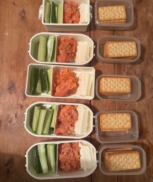 Sandwich à la truite fumée pour boîte à lunch