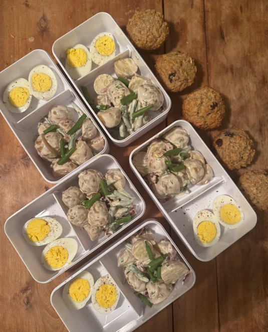 Salade de pommes de terre aux haricots verts pour boîte à lunch