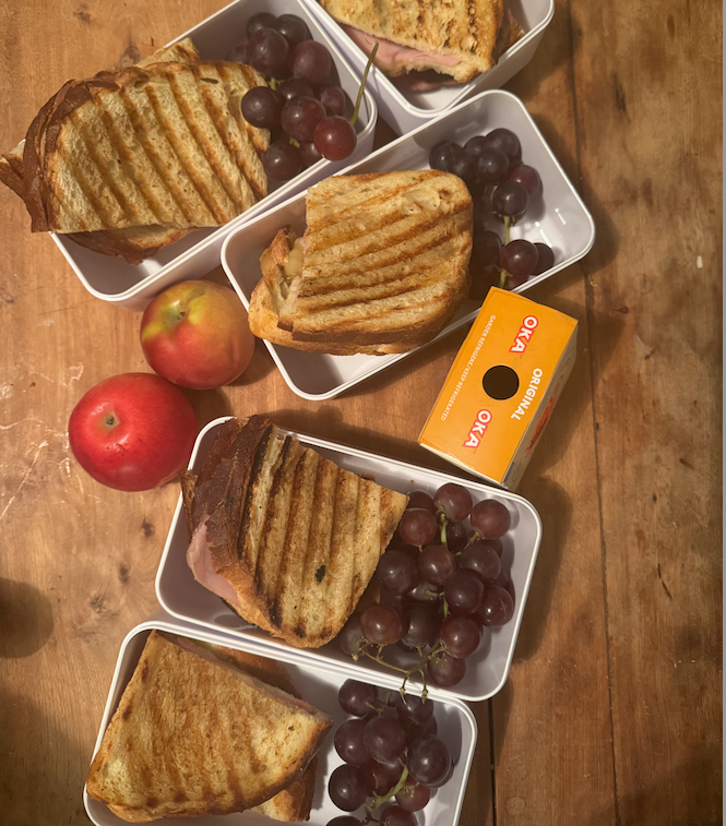 Panini Pomme-Jambon-Oka pour boîte à lunch