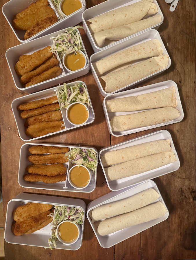 Wrap Poulet Croustillant Miel-Moutarde pour boîte à lunch