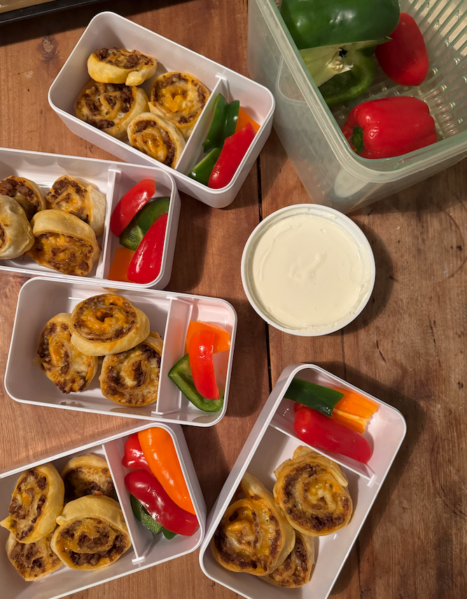 Pinwheels tacos pour la boîte à lunch