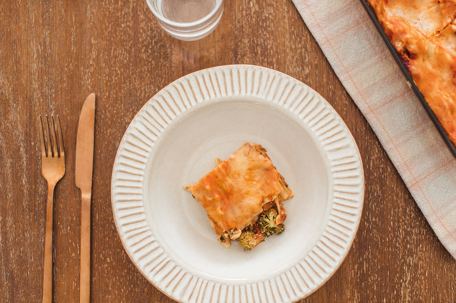 Lasagne aux légumes verts