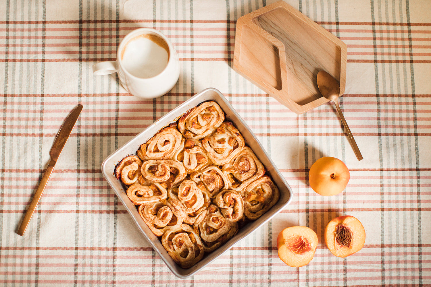Tourbillons aux pêches