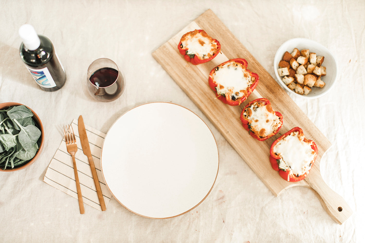 Poivrons farcis au maïs