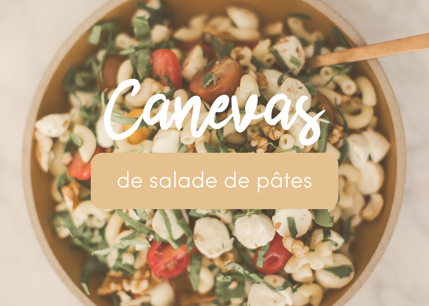 Canevas de salade de pâtes