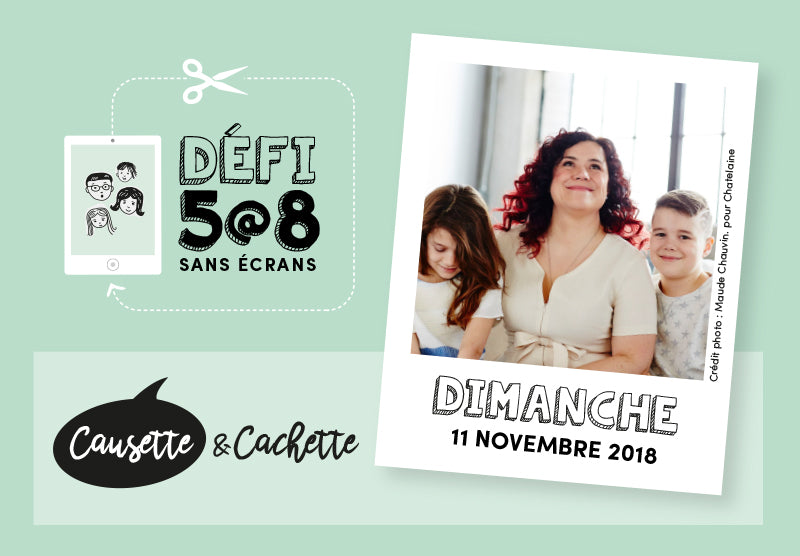 Causette et cachette avec Julie Philippon - Entrevue réalisée dans le cadre du Défi 5@8 sans écrans