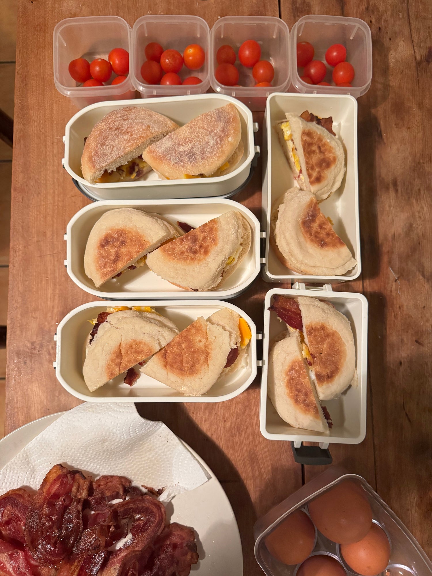Muffins déjeuner maison pour la boîte lunch