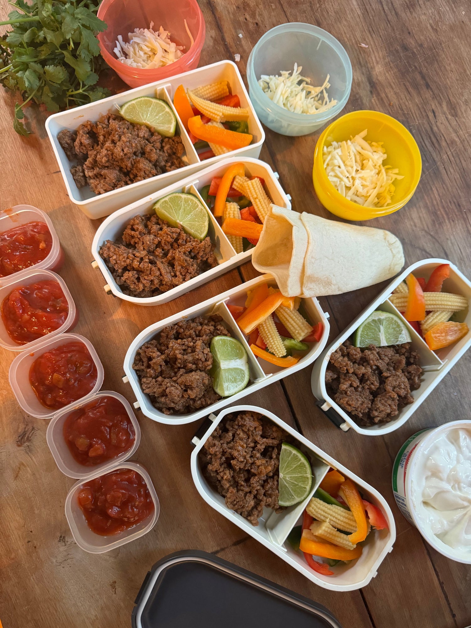 Pochette de tacos pour la boîte à lunch