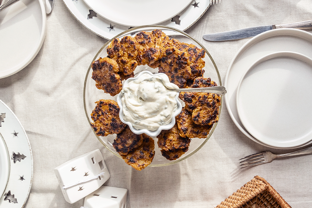 Röstis de courge à la saucisse italienne