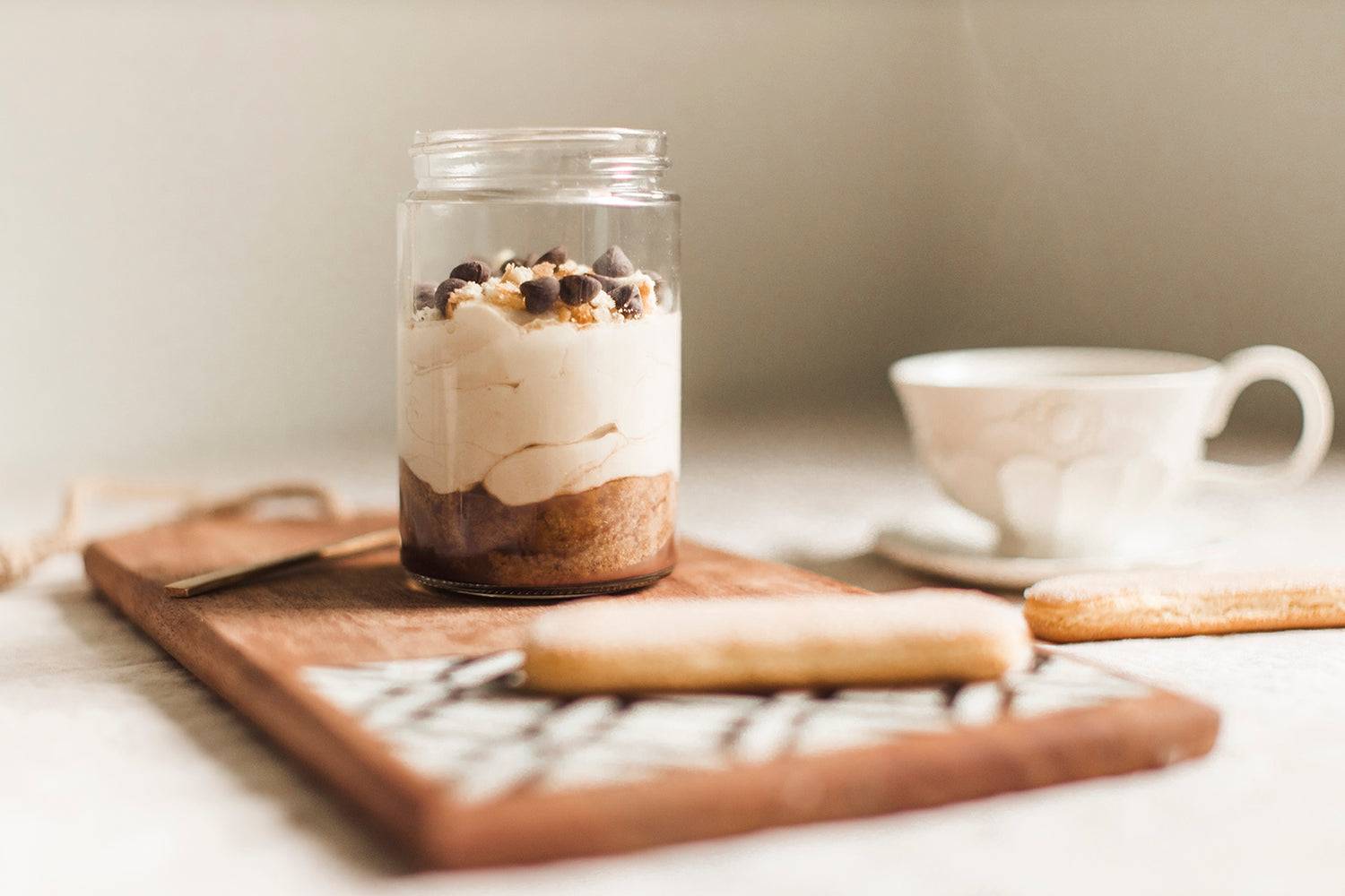 Tiramisu revisité en pot (dessert italien)