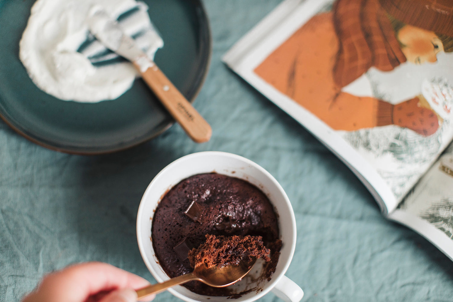 Mug cake réconfortant