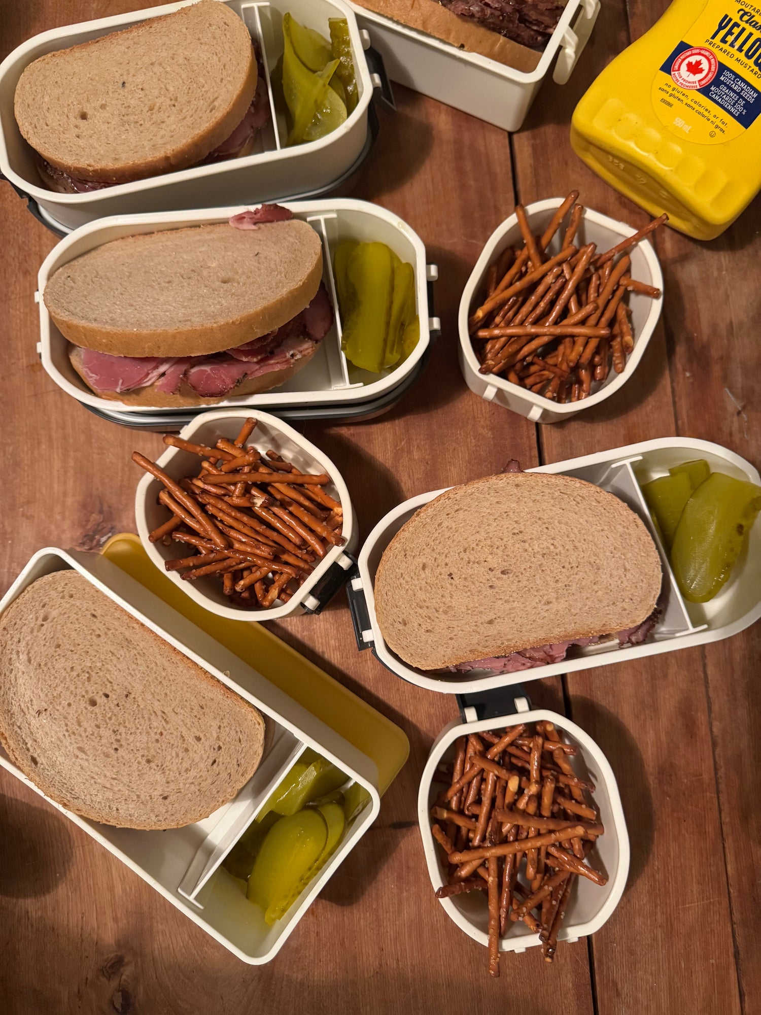 Sandwich au smoked meat pour la boîte à lunch