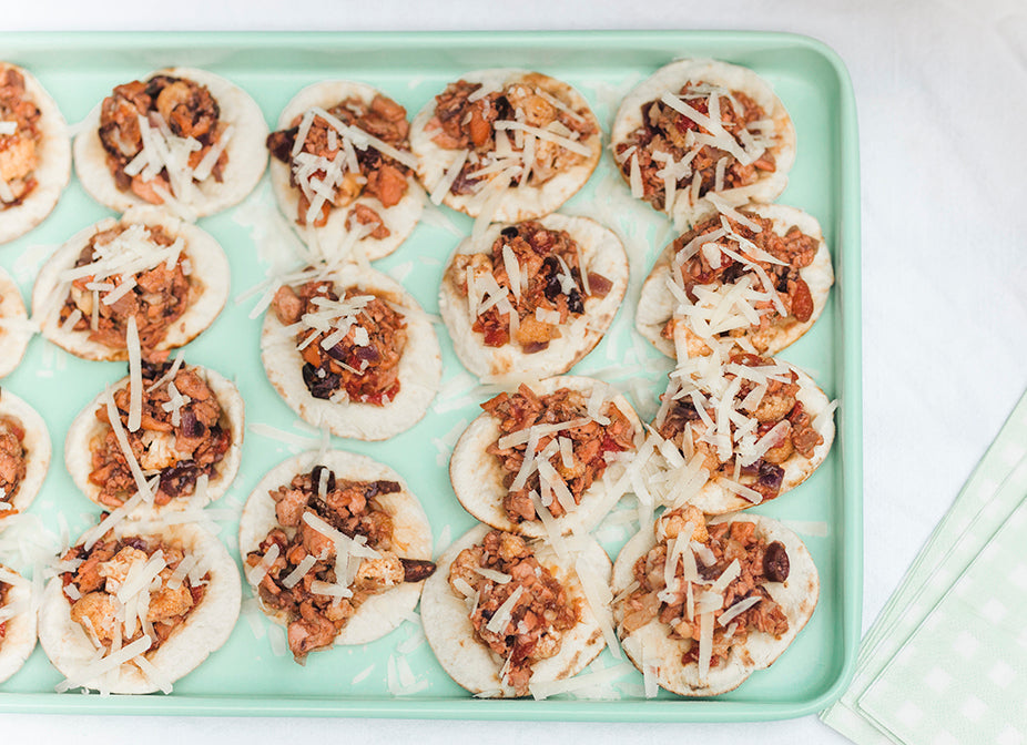 Antipasto de saumon sur mini-pitas