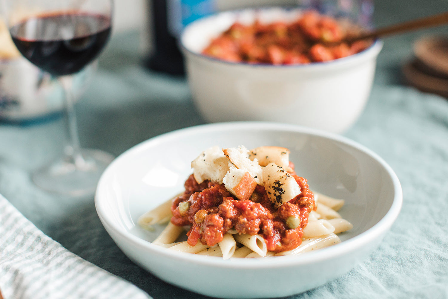 Bœuf aux légumes et croûtons